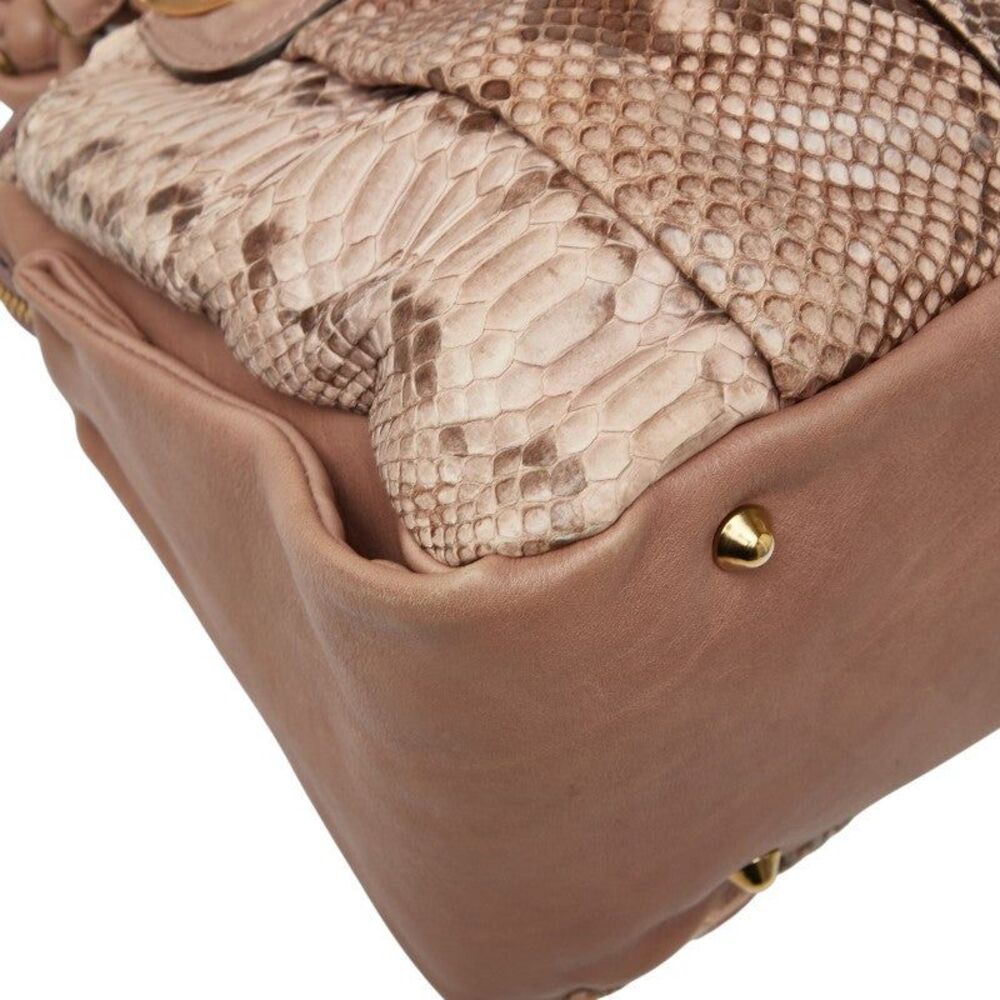 Chloe Python Leather Handbag - Picture 7 of 10